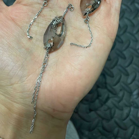 Swarovski Crystal Teardrop Pendant & Dangle Earrings Set - Picture 2 of 2